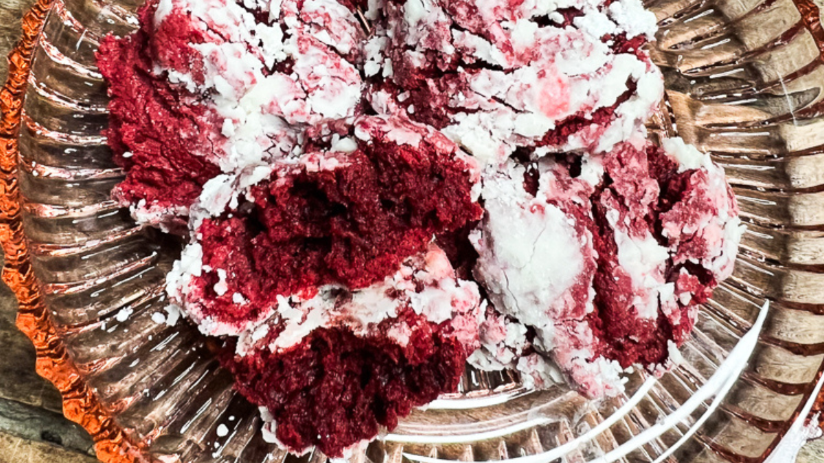 Red Velvet Cake Mix Cookies