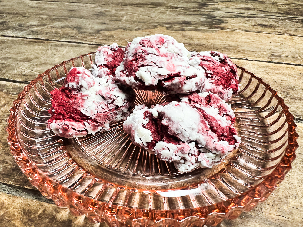 Red Velvet Cake Mix Cookies