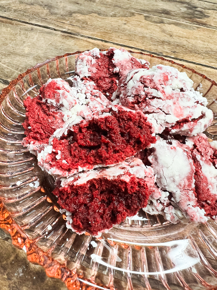 Red Velvet Cake Mix Cookies