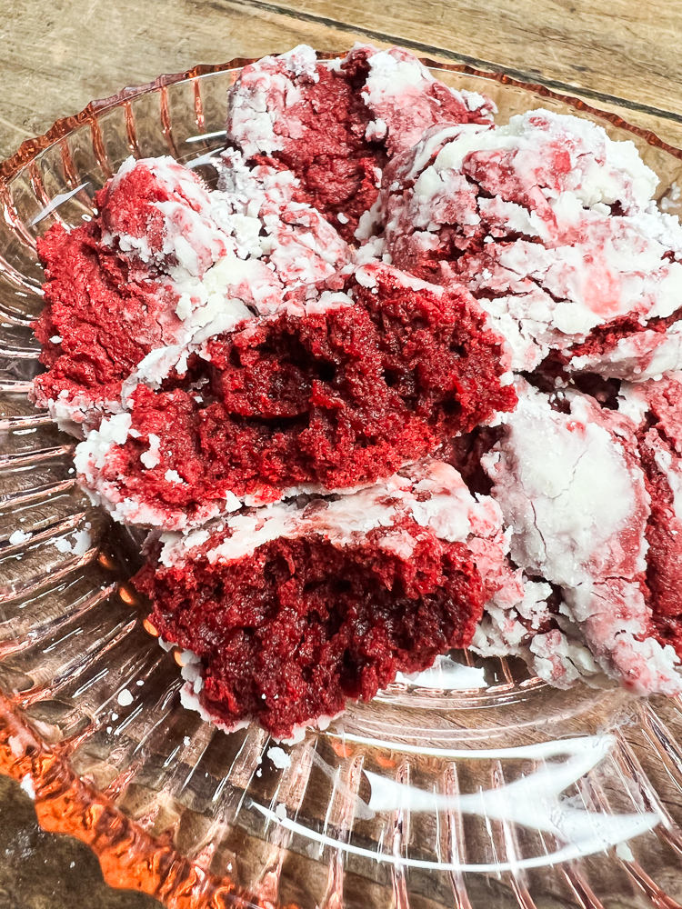 Red Velvet Cake Mix Cookies