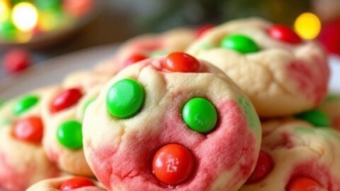 M&M Christmas Cookies