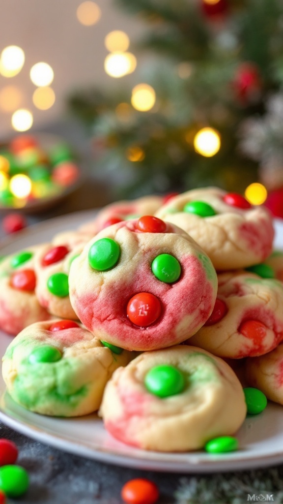 M&M Christmas Cookies