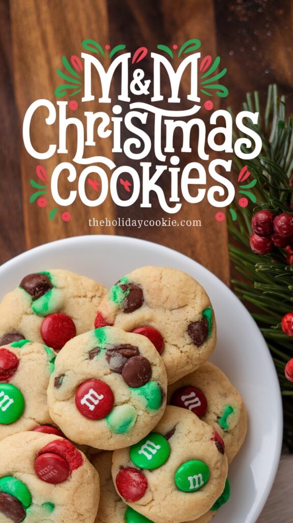 M&M Christmas Cookies